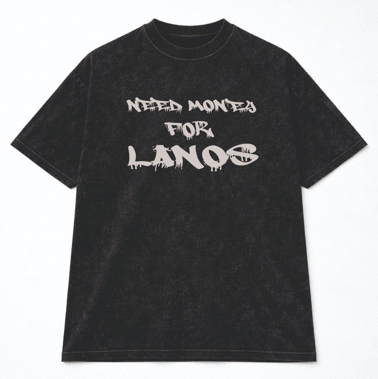 Футболка оверсайз NEED MONEY$ FOR LANOS... XL Антрацит Футболка оверсайз NEED MONEY$ FOR LANOS... XL Антрацит