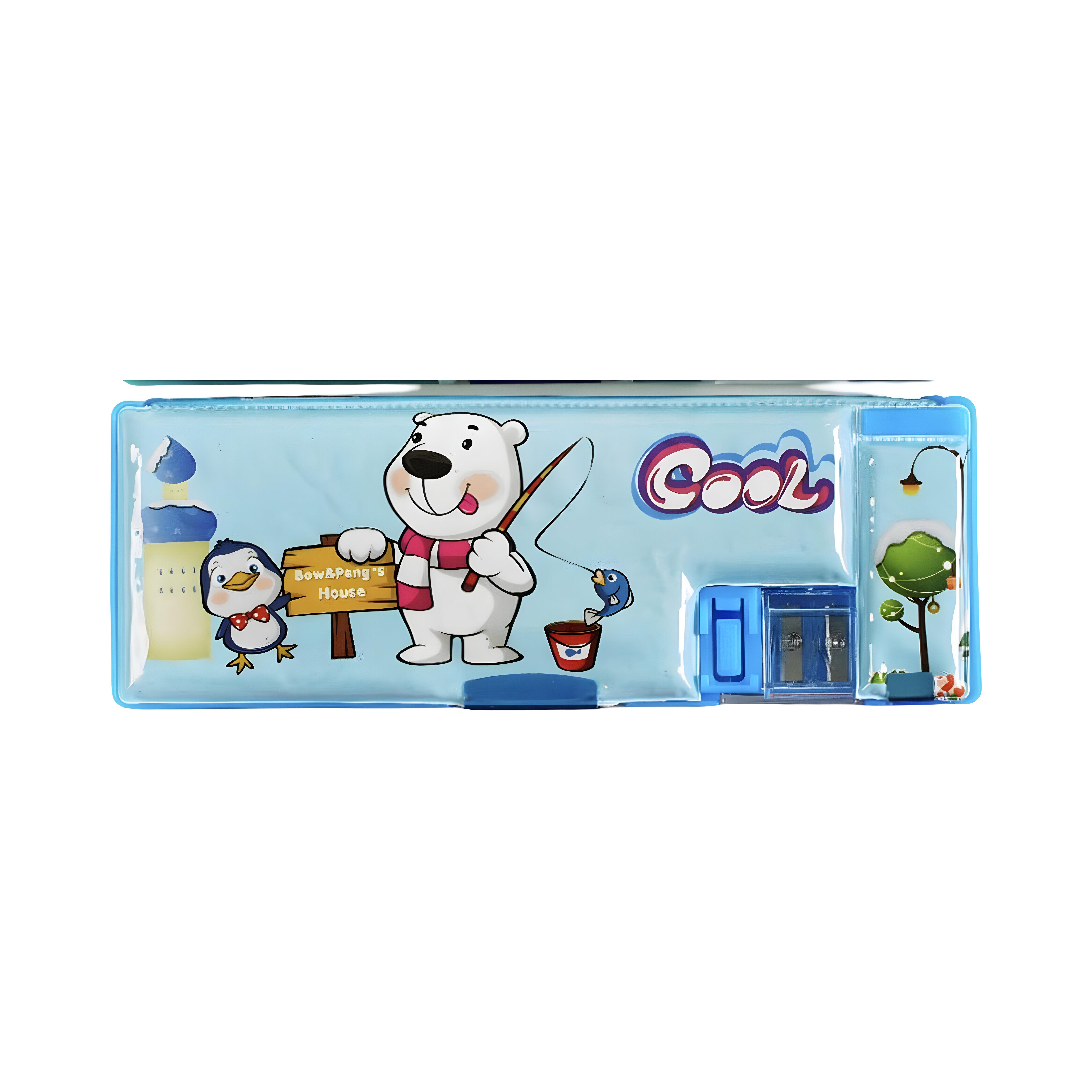 Пенал C 60869-2 с точилкой и тремя отделениями (28150459)