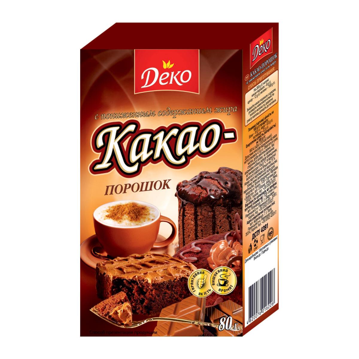 Какао Деко Темное 80 г (4820076016226)