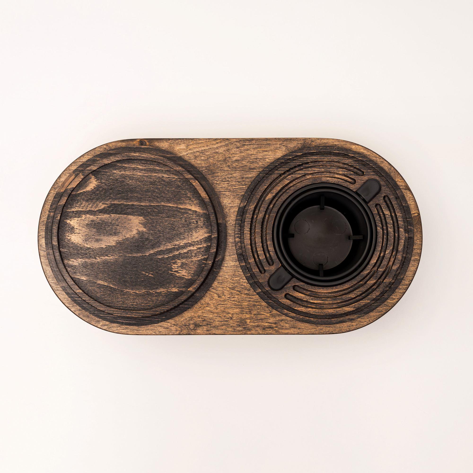 Підставка балансуюча Spillno Oval під келих/пляшку/банку з двосторонньою підставкою для чашки або тарілки (80005) - фото 4