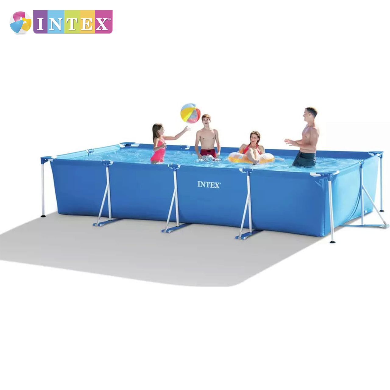 Бассейн каркасный прямоугольный Inteх 28273 NP 450х220х84 см 7127 л от 6 лет (14951230) - фото 3 Бассейн каркасный прямоугольный Inteх 28273 NP 450х220х84 см 7127 л от 6 лет (14951230) - фото 3