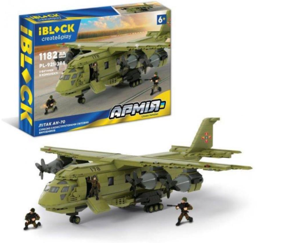 Конструктор Iblock Армія Літак АН-70 1182 дет.