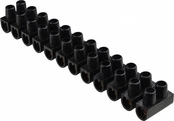 Колодка клеммная АСКО-Укрем ЕМ 12P 60А 25 мм2 тип W(U) Черный (U0130040039)