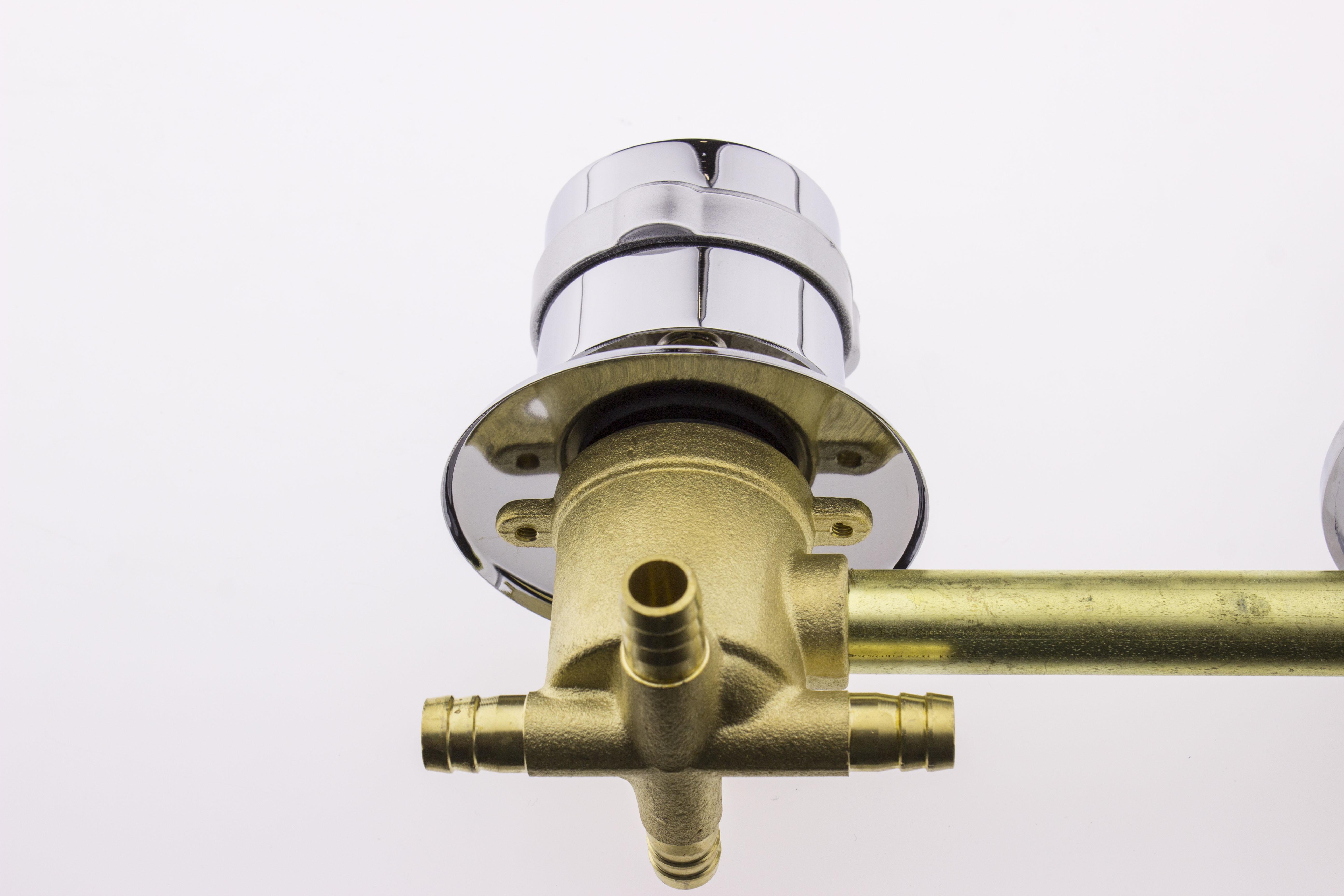 Змішувач для душової кабіни С-4\14 на чотири положення з штуцерами і 14 см по центрам (12603926) - фото 6