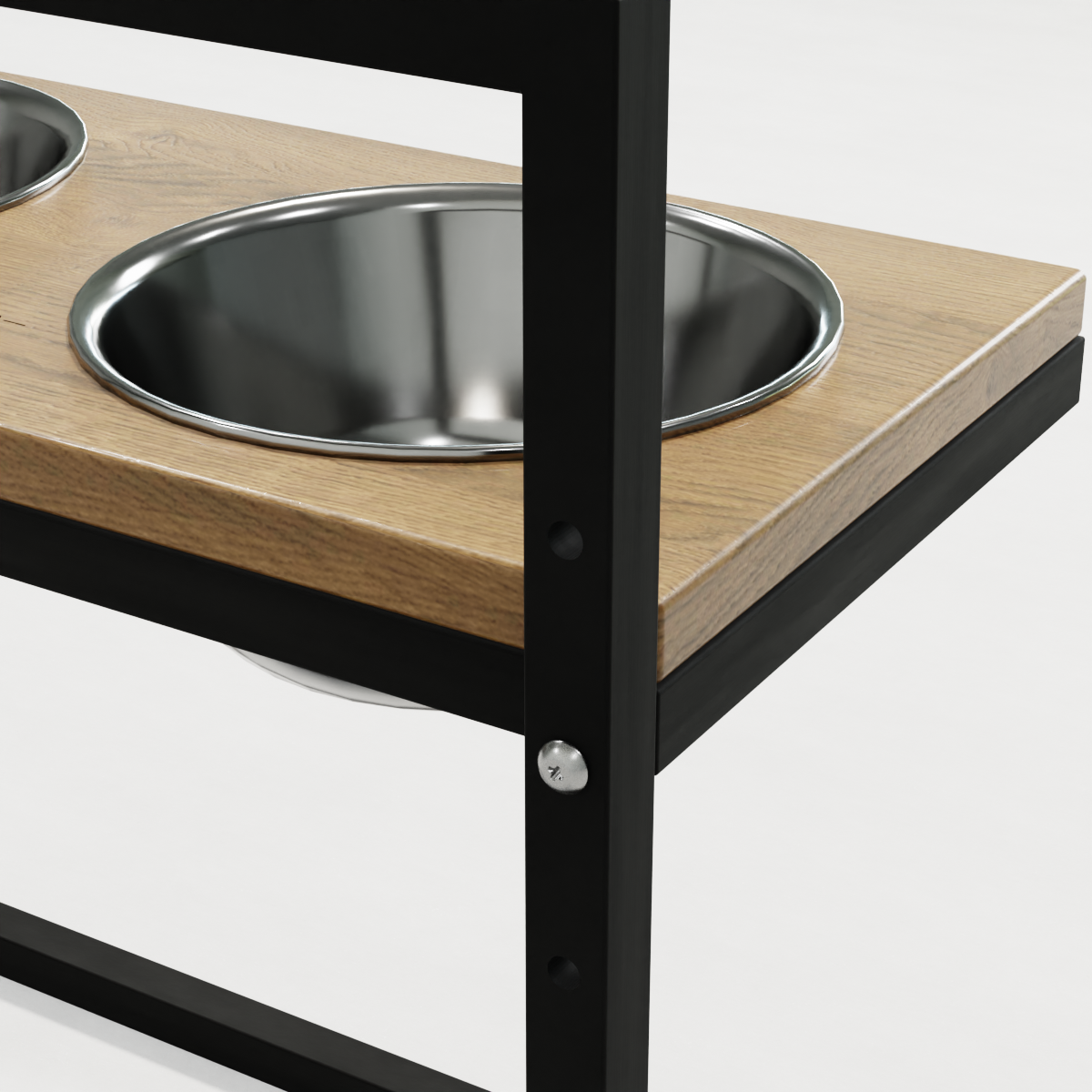 Миски на регулируемой подставке для больших собак Hollky Flex L 2х1,8 л (FL-502850-BLNH) - фото 9