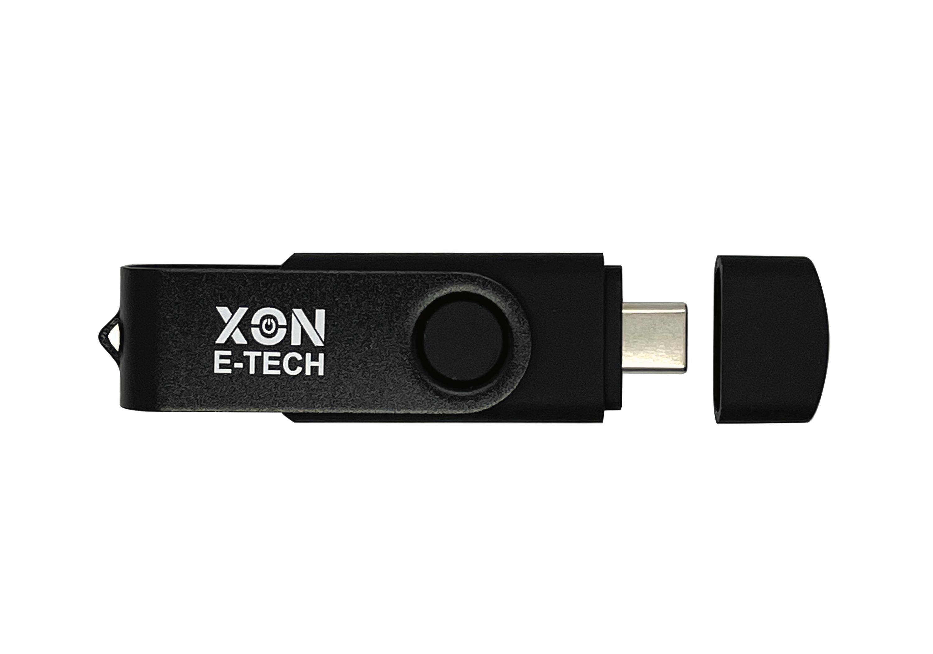 Флеш-накопичувач XON FlashDrive DuoConnect 128 Гб Чорний (FX2DR128PB 7539) - фото 4