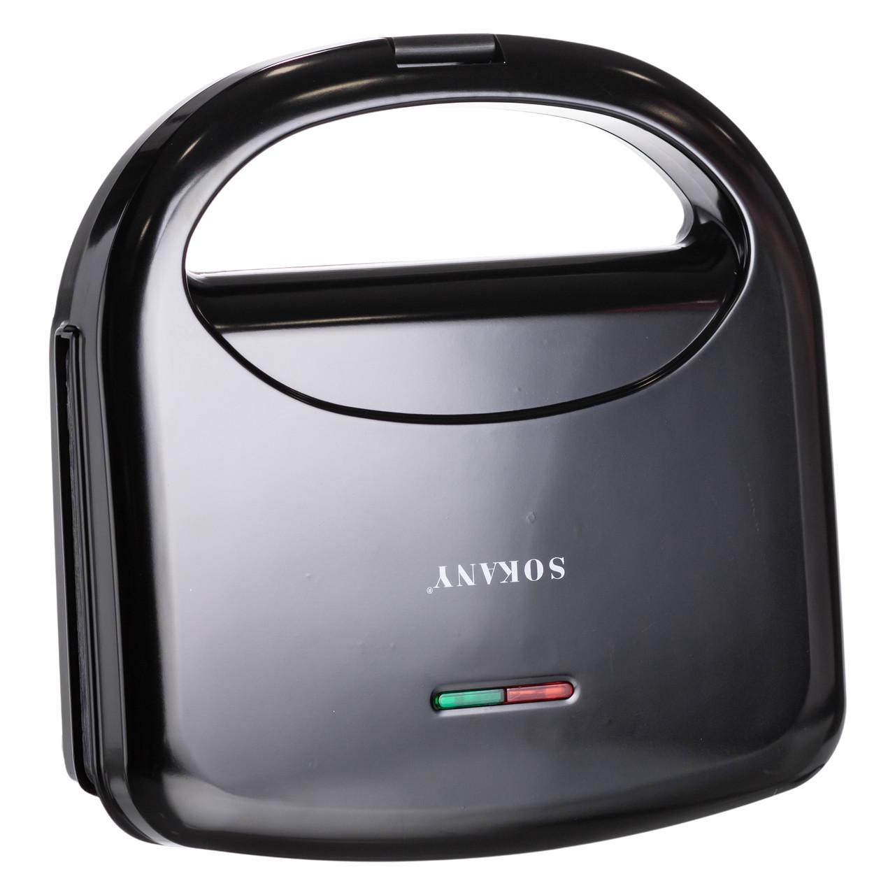 Электрогриль прижимной Sokany SK-08075 с антипригарным покрытием 750 Вт (7397) - фото 5 Электрогриль прижимной Sokany SK-08075 с антипригарным покрытием 750 Вт (7397) - фото 5