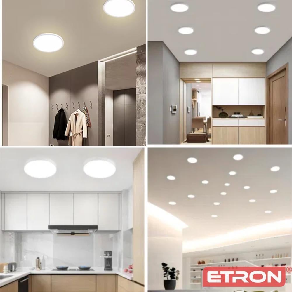 Світильник світлодіодний ETRON 1-EMP-734 накладний стельовий круглий 32W 5000К денне світло 95-265V Білий - фото 4