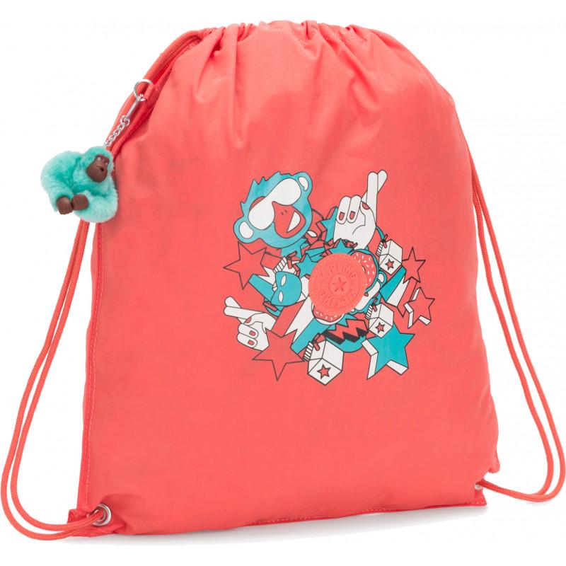 Рюкзак Kipling Bts Supertaboo Peachy Pink Fun 13 л 39,5x43,5x1 см Розовый (KI2840_78Y)