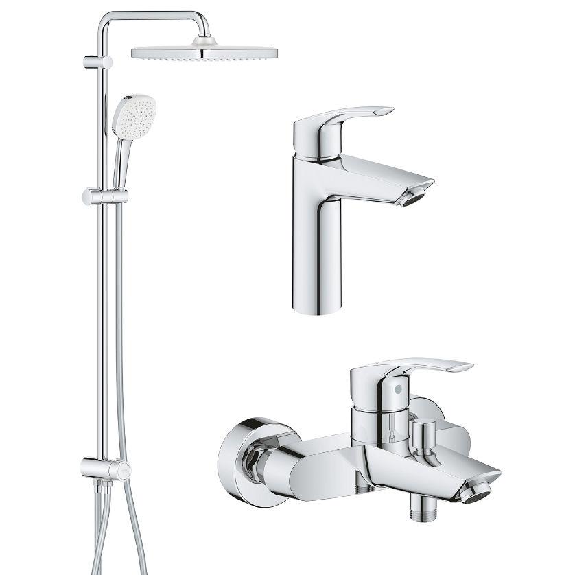 Набор см есителей для ванны Grohe Eurosmart UA123246R1 Хром (230033)