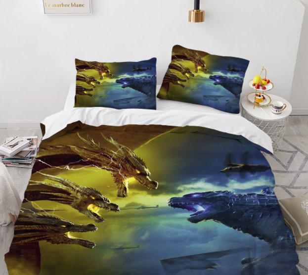 Комплект постельного белья с 3D рисунком Godzilla #14