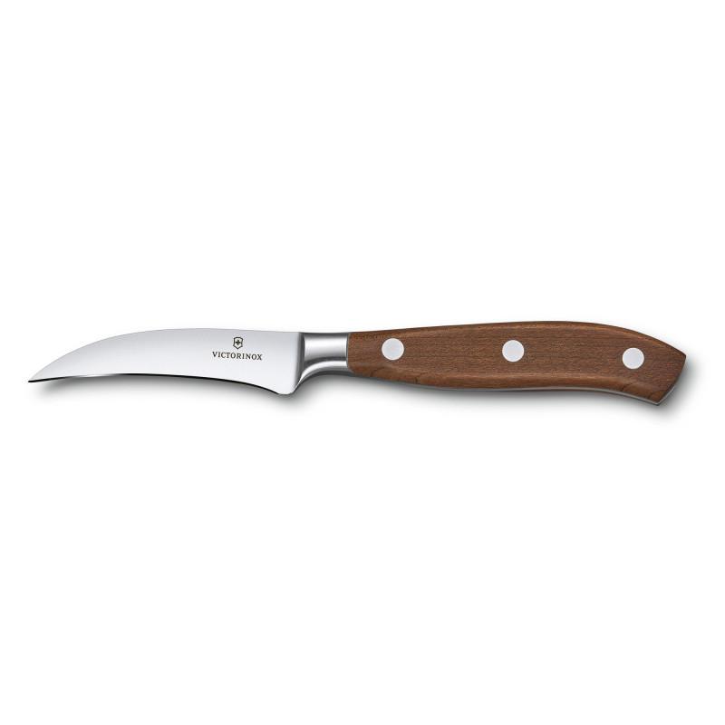 Кухонный нож Victorinox Grand Maitre Wood Shaping с изогнутой деревянной ручкой 8 см (58-79-Vx77300.08G) - фото 3