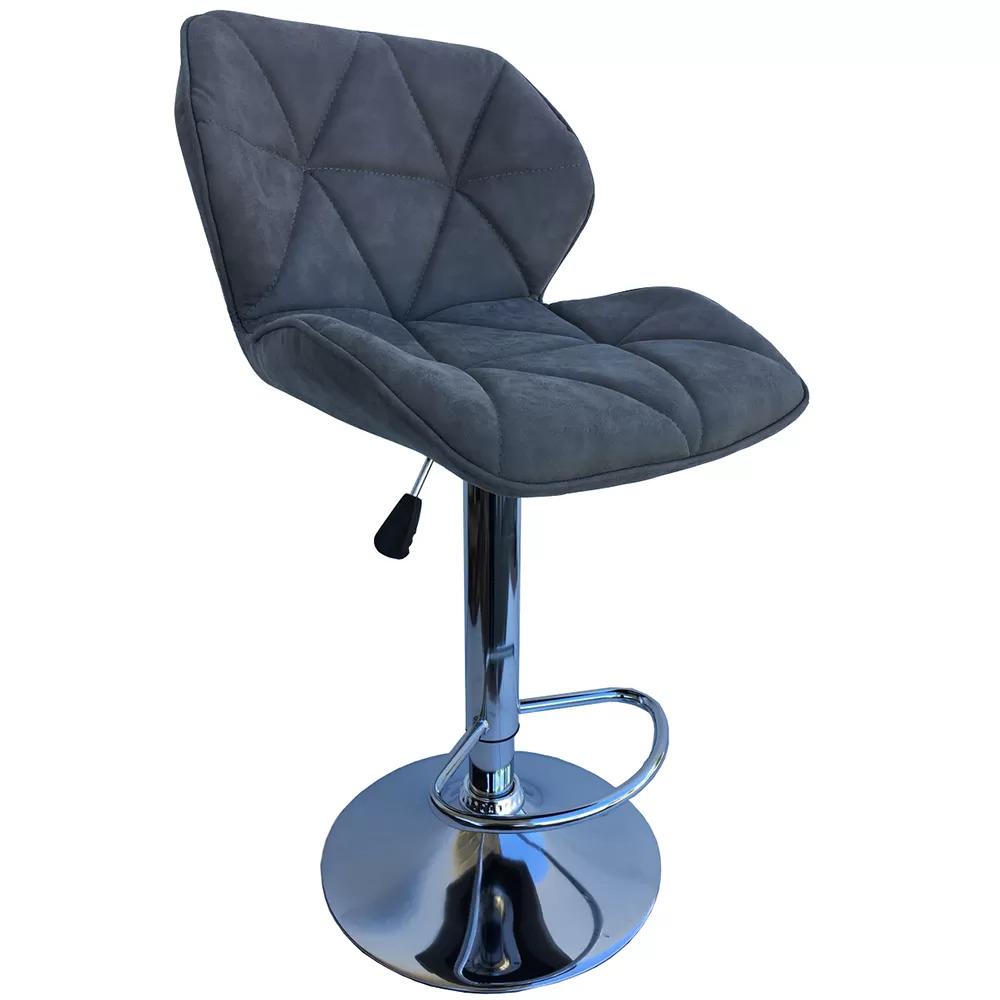 Стул барный Hy 3008 искусственный нубук Серый (123128) Стул барный Hy 3008 искусственный нубук Серый (123128)