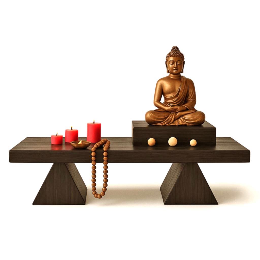 Вівтар для медитації з дерева Тілакші Мокко (ЛАТ-002510)