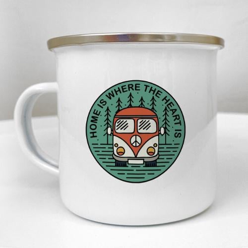 Кружка металлическая Camper "Home is where the heart is" 250 мл (KRM_23S011)