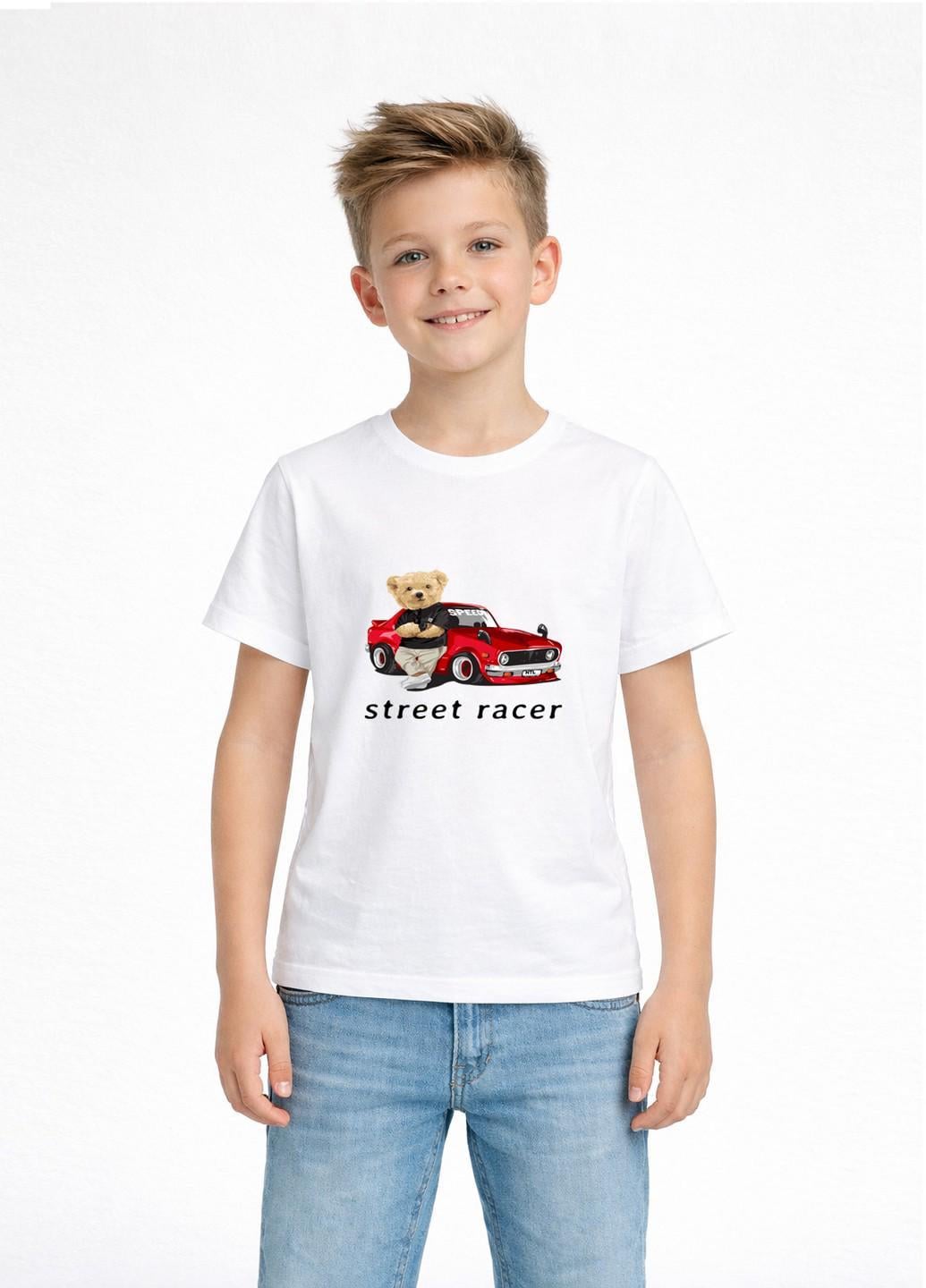 Футболка детская Наталюкс "Street racer" р. 32 110-116 см Белый (1238063200031) Футболка детская Наталюкс "Street racer" р. 32 110-116 см Белый (1238063200031)