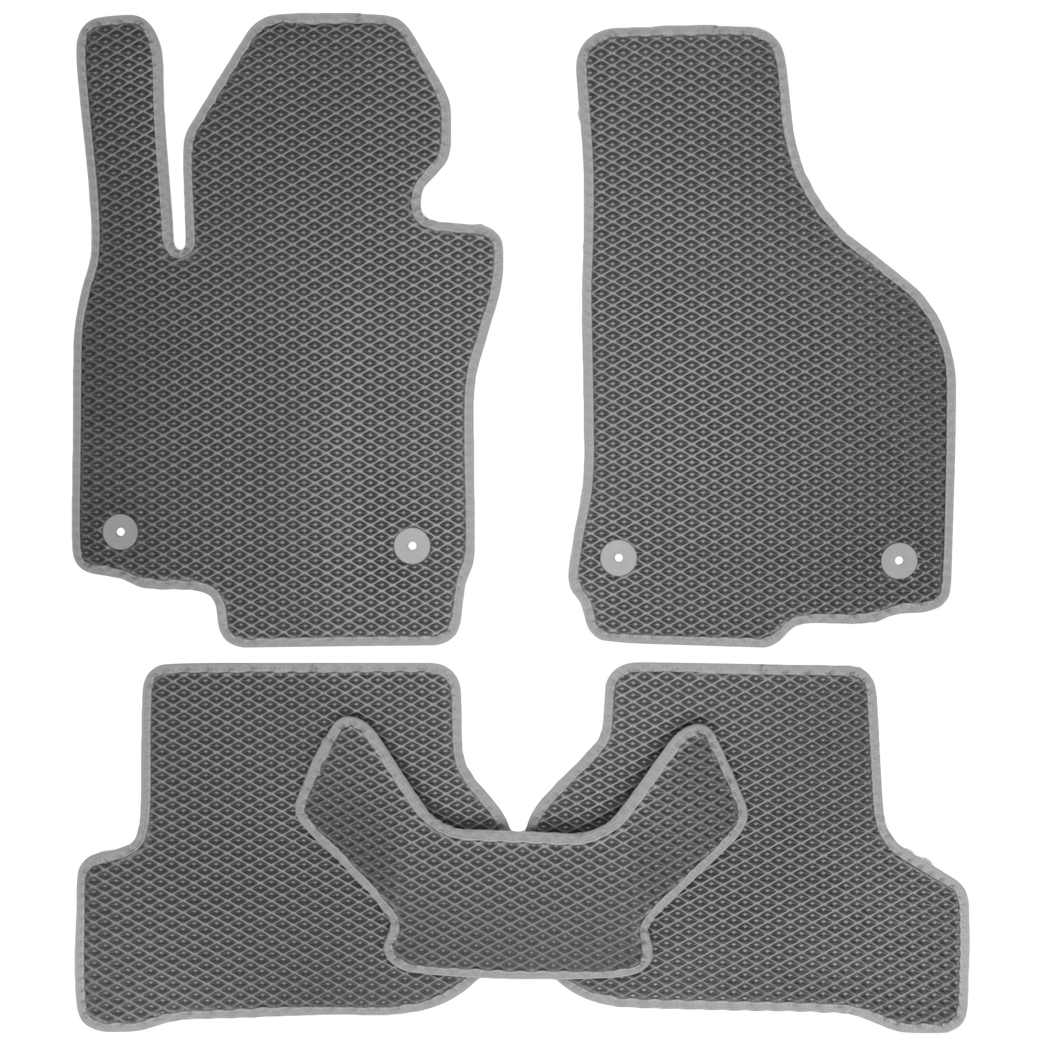 Коврики в салон для Volkswagen Golf VI '09-12 EVA-полимерные Серый (166916)