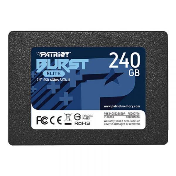 SSD-накопичувач Patriot Burst Elite 240GB 2,5" SATAIII TLC (PBE240GS25SSDR)