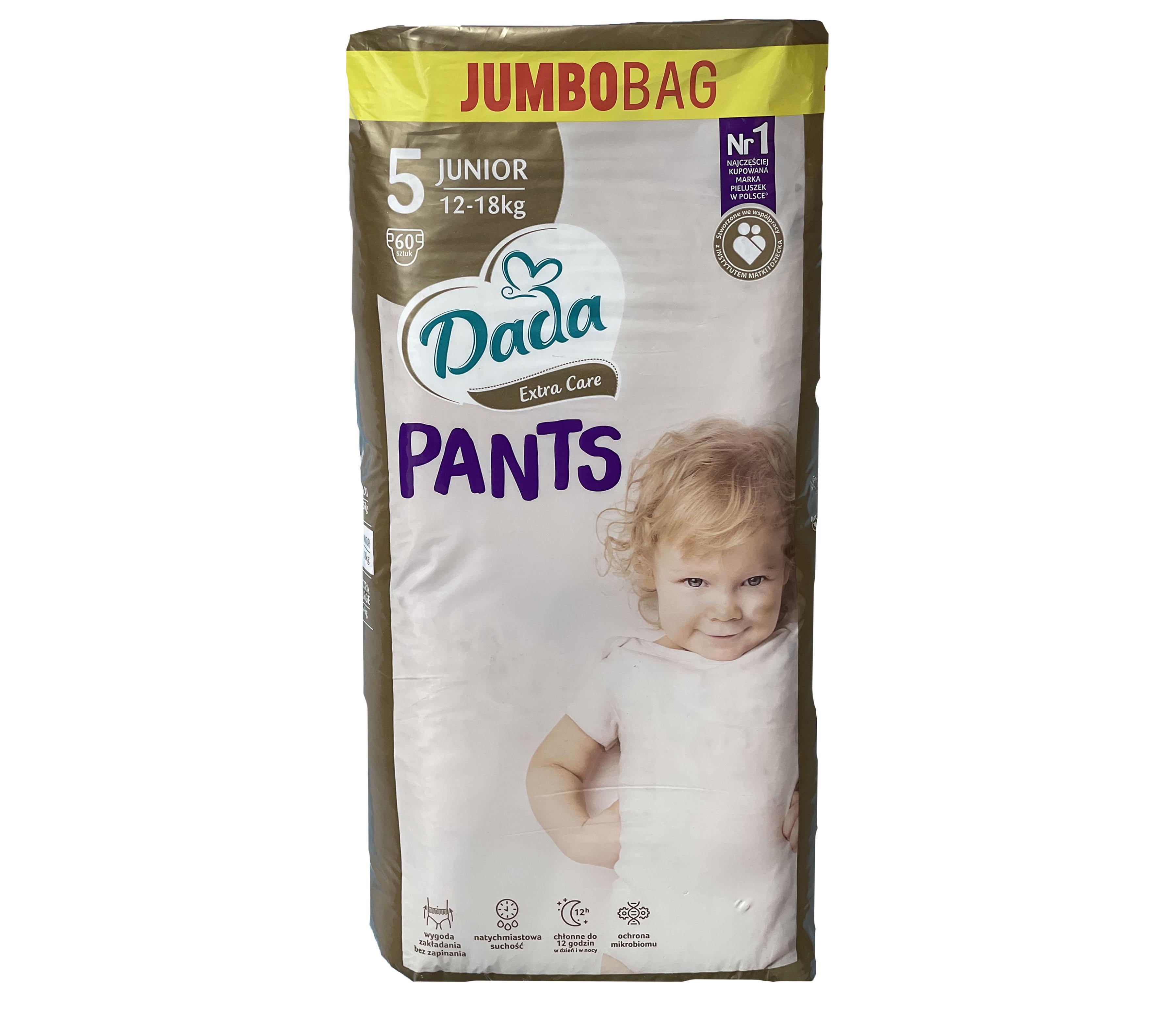 Подгузники-трусики Dada Extra Care р. 5 Junior 12-18 кг 60 шт. (11002533)