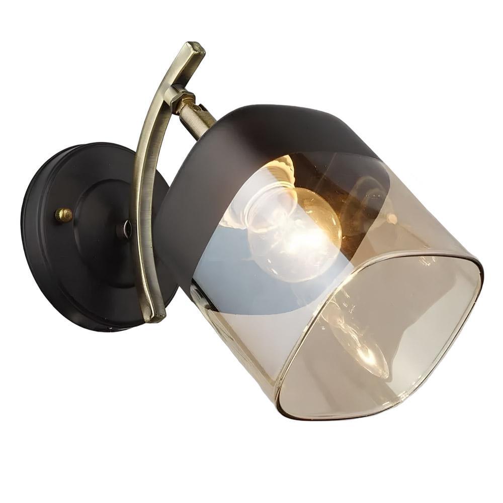 Светильник настенный Lighthouse SR-18996/1W AB 265х110х150 мм Черный/Янтарный