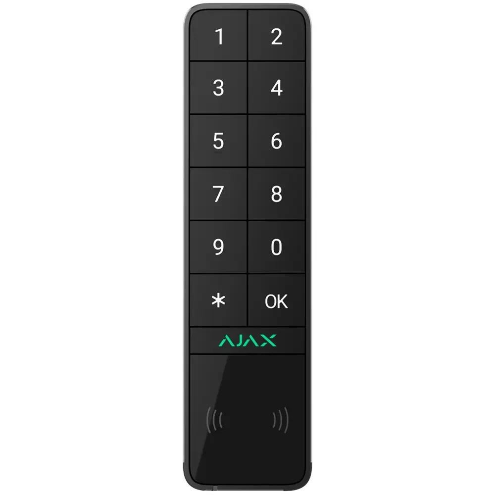 Клавиатура беспроводная Ajax KeyPad Outdoor Jeweller Black Клавиатура беспроводная Ajax KeyPad Outdoor Jeweller Black
