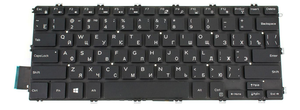 Клавиатура для ноутбука Inspiron 5482 с подсветкой клавиш (123206)