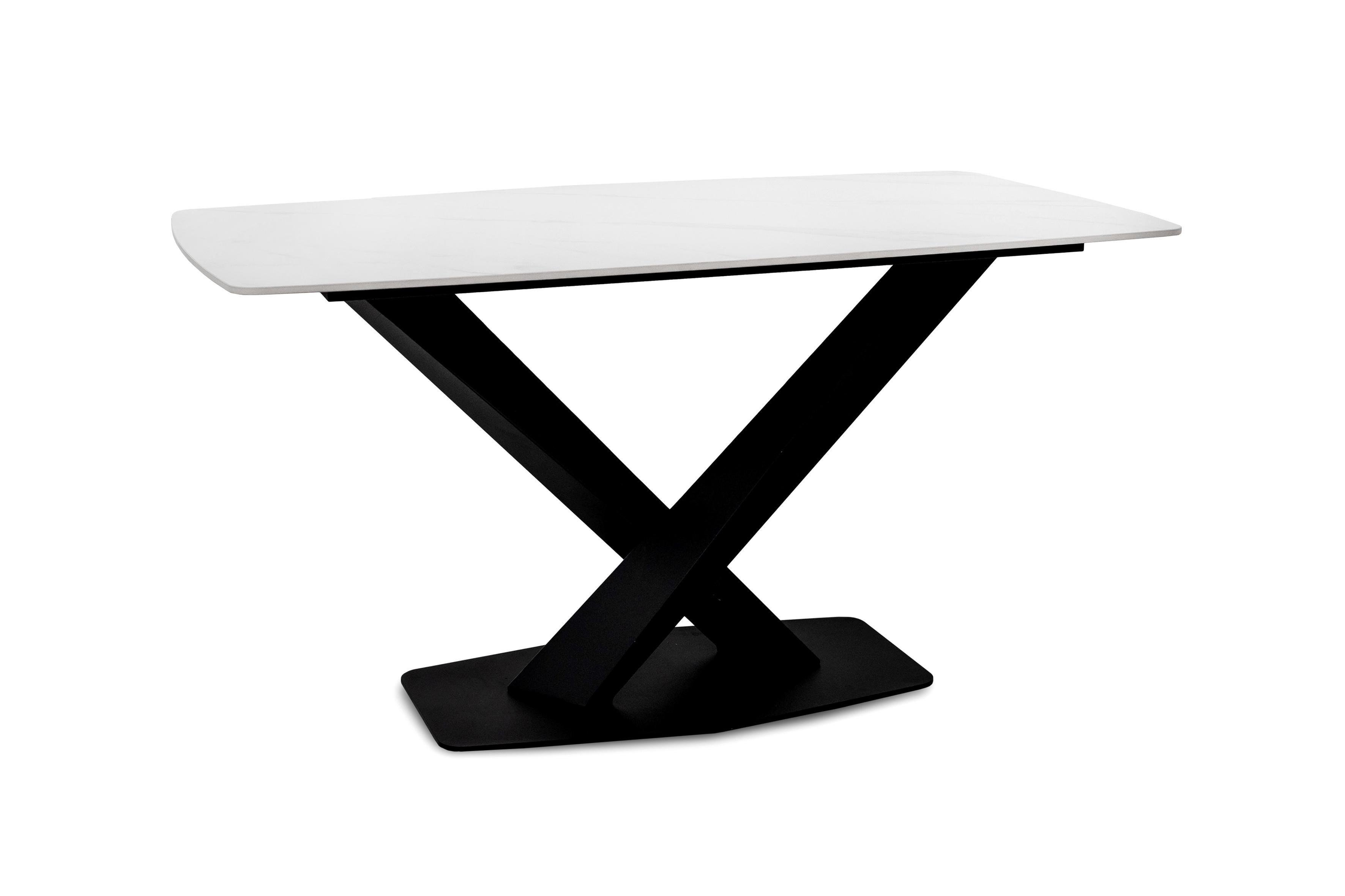 Обідній стіл Грейс Бінго 1400х800х750 мм Кераміка/Білий мармур (GAА0057204) - фото 1 Обідній стіл Грейс Бінго 1400х800х750 мм Кераміка/Білий мармур (GAА0057204) - фото 1