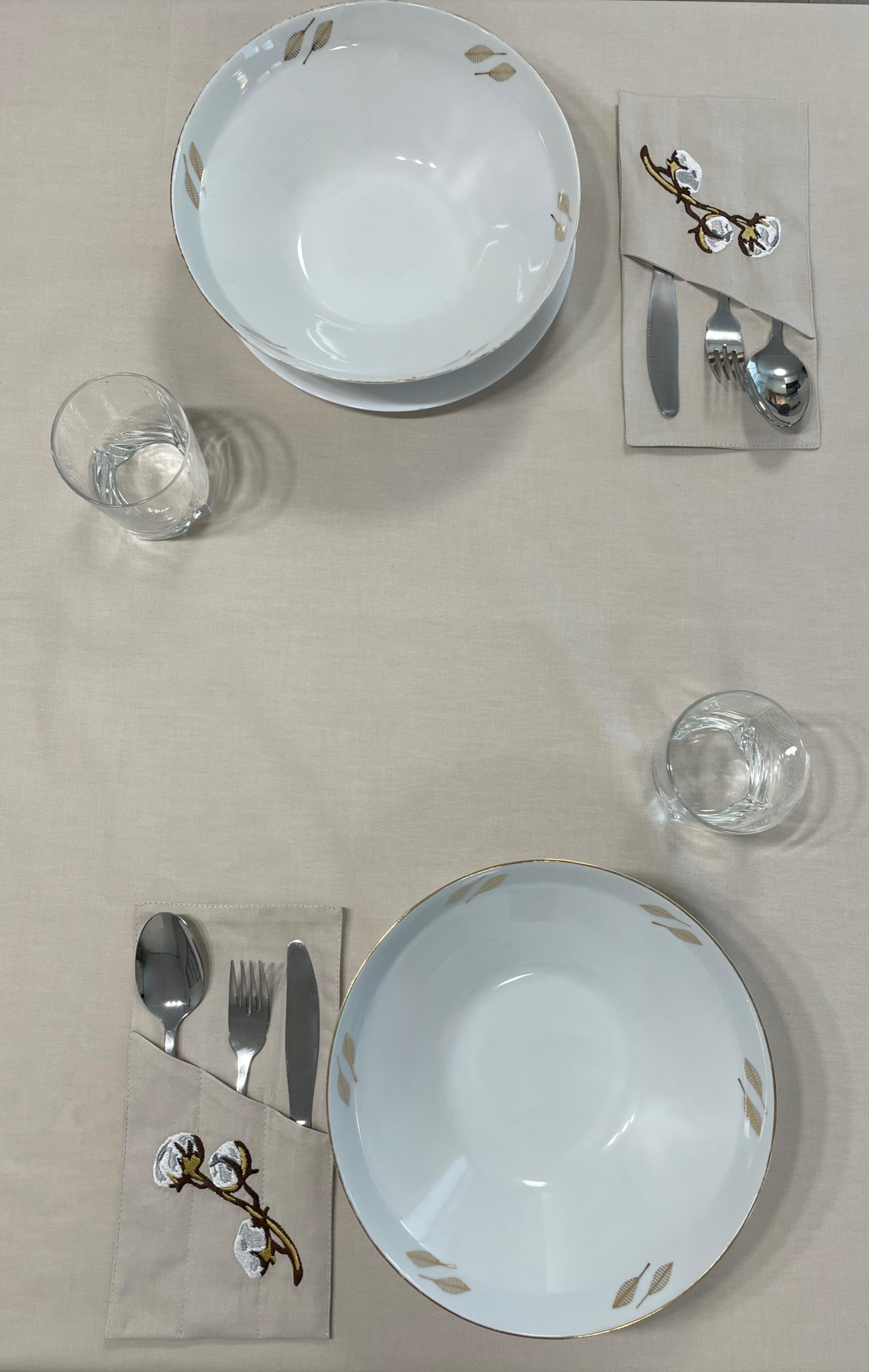 Карман для столовых приборов с вышивкой Хлопок 1 шт. (29926370) - фото 3 Карман для столовых приборов с вышивкой Хлопок 1 шт. (29926370) - фото 3