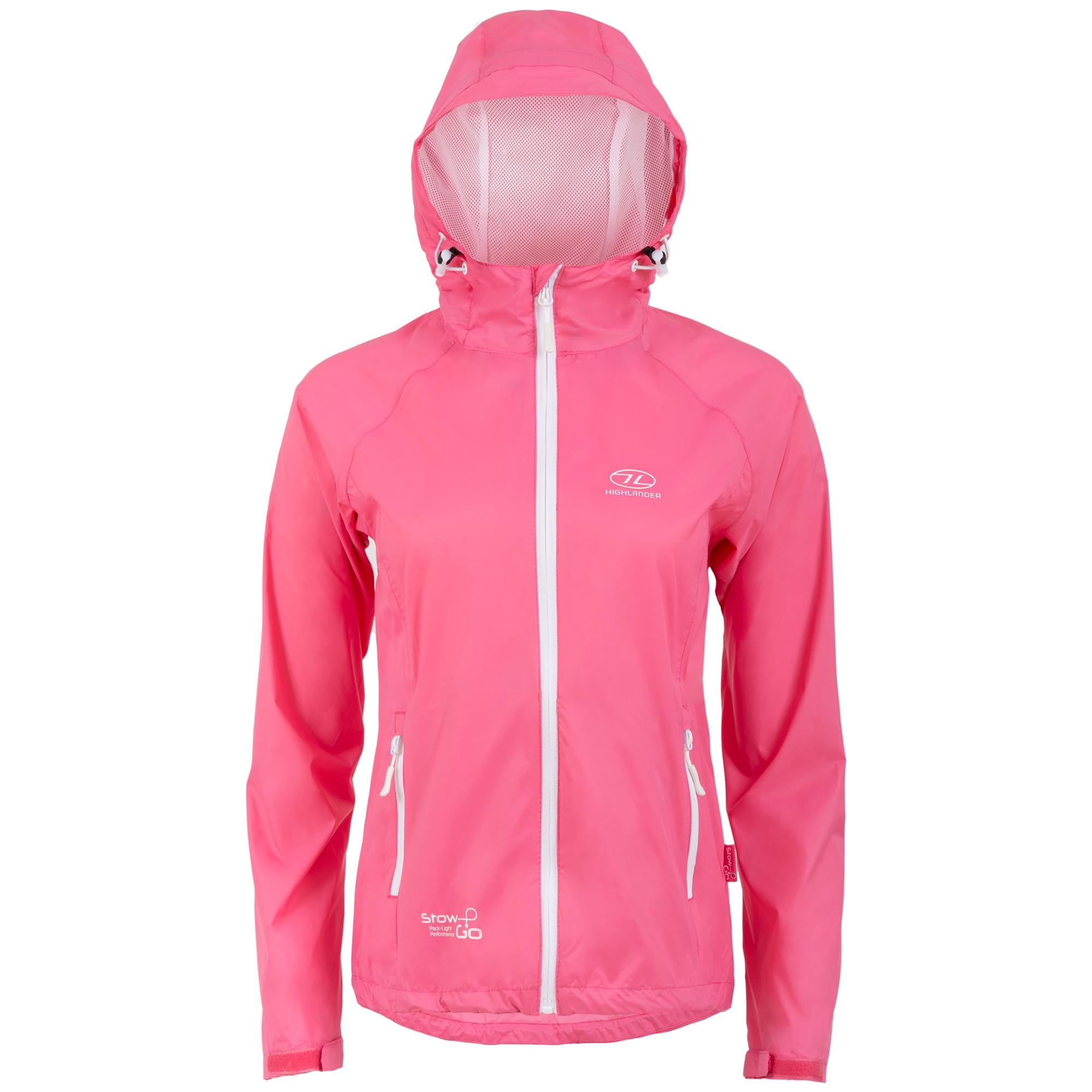 Вітровка жіноча Highlander Stow & Go Pack Away Rain Jacket 6000 мм S Pink (JAC077L-PK-S) - фото 1