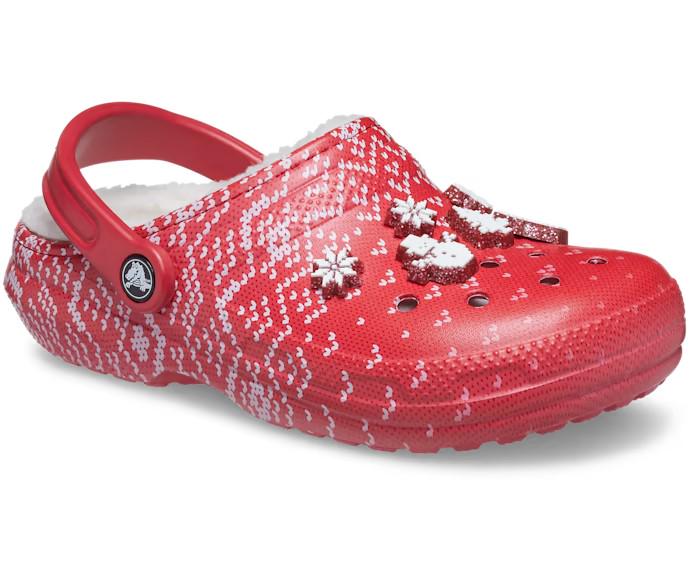 Сабо Crocs Classic Lined Holiday Charm р. W10/EUR 40-41 Red/White (10856882) - фото 3