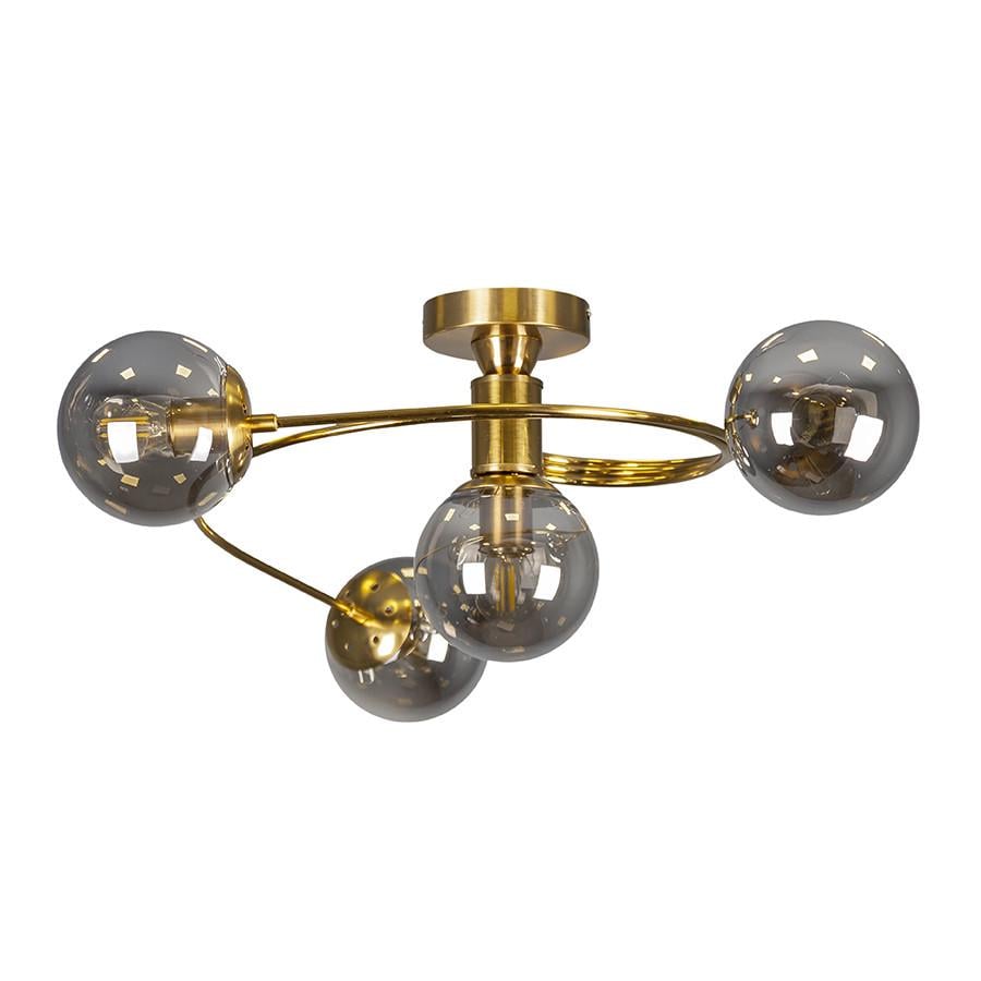 Люстра 761LX04-4 BRZ+BK бронза/чорный (LVS5098) - фото 1