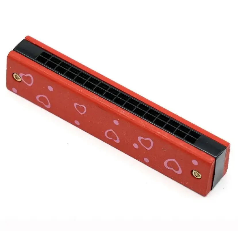 Губная гармошка деревянная Красный (13053374)