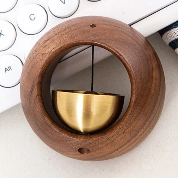 Дзвінок на двері з меду та натурального дерева 7,5 см (AN00170 ) - фото 2