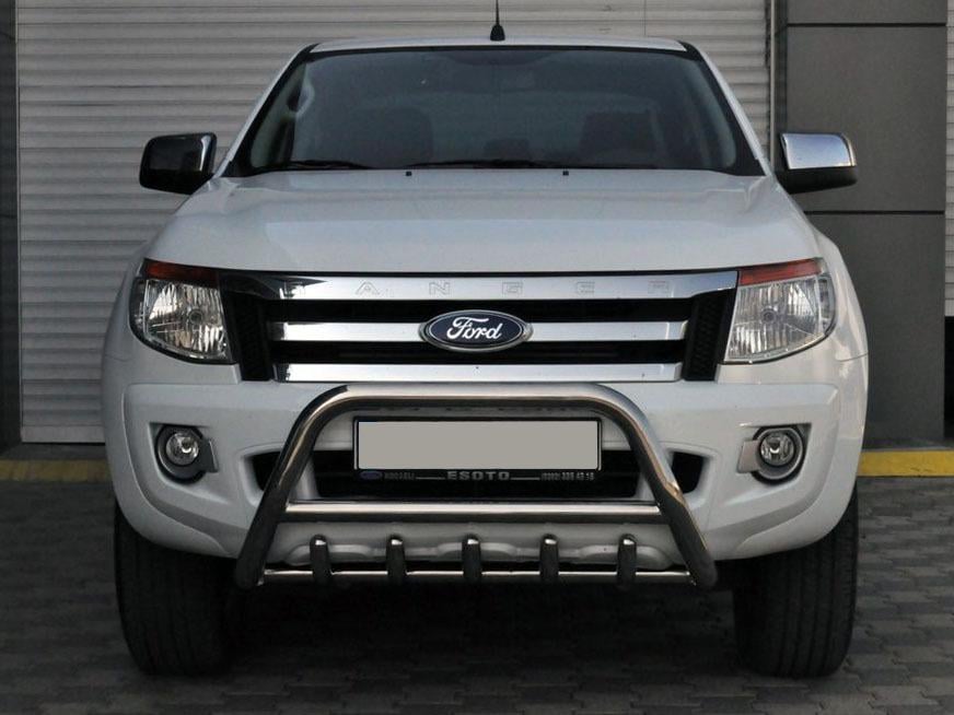 Передняя защита WT003 CAN для Ford Ranger 2011-2022 гг. нержавеющая сталь Хром