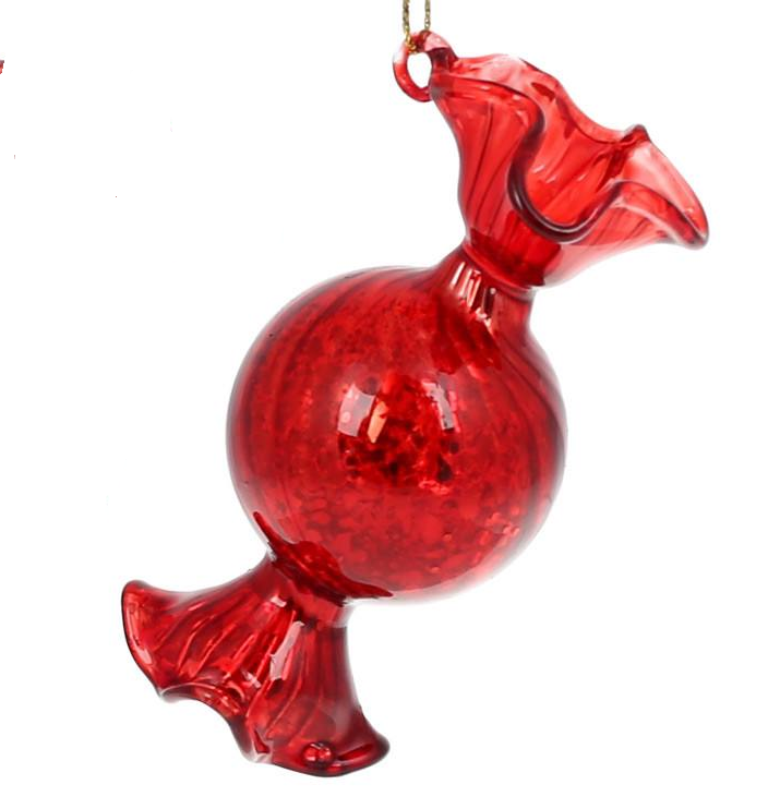 Игрушка новогодняя елочная Конфета 8,5 см Красный - фото 2 Игрушка новогодняя елочная Конфета 8,5 см Красный - фото 2