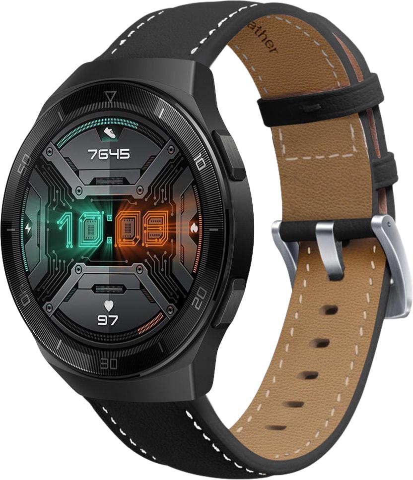 Ремешок кожаный Folsa для Huawei Watch GT2e 46 мм Black (31546-2B)
