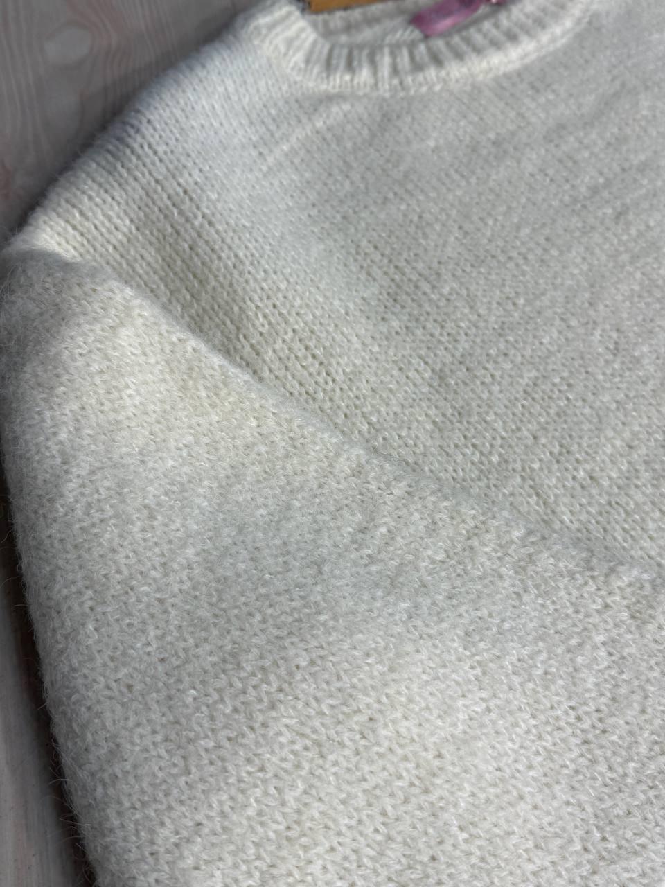 Светр жіночий Fancy Matinee 6119 меланж OS Молочний (4930) - фото 2 Светр жіночий Fancy Matinee 6119 меланж OS Молочний (4930) - фото 2