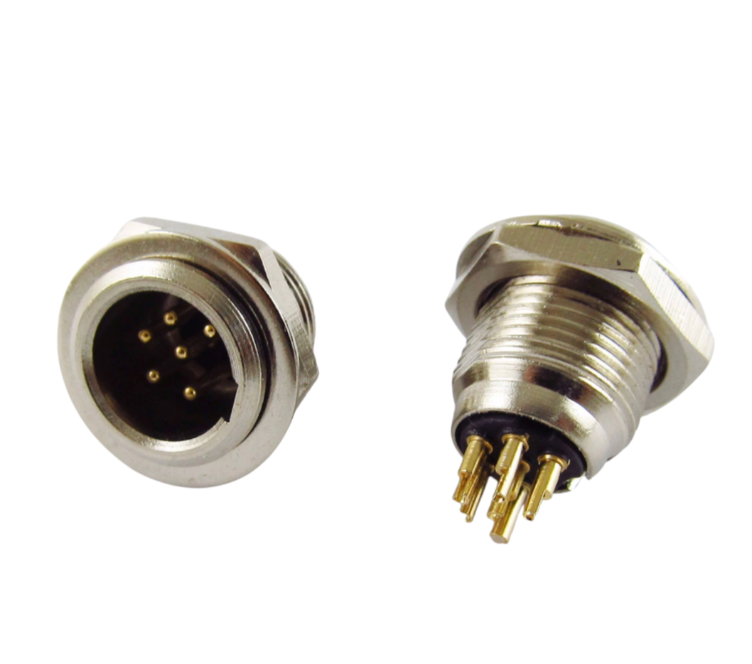 Панельний штекер Moco mini XLR SA108-6P з фіксацією 6-контактний для сигнального під'єднання в студіях (000049392_2) - фото 6