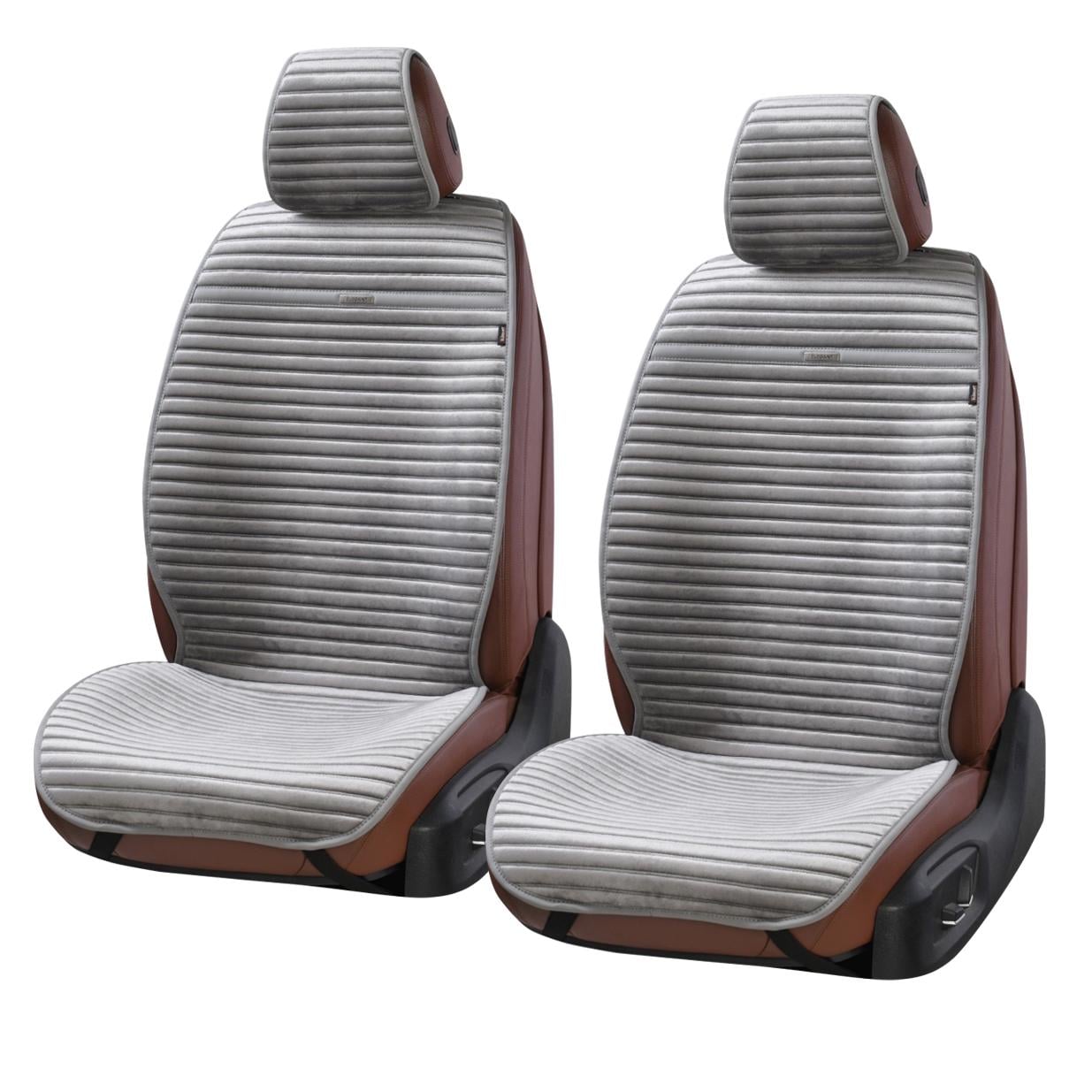 Накидки сидінь алькантара Elegant NAPOLI повний комплект Сірий (700 113)