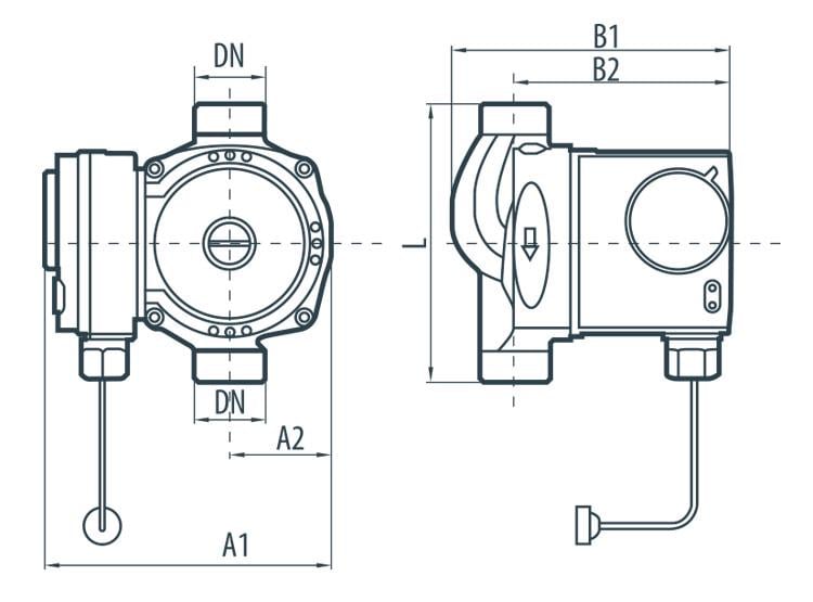 Насос циркуляционный Насосы+ BPS 20-2G-130/B (4823072204147) - фото 2