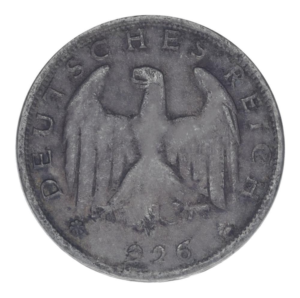 Коллекционная монета Германия 1 марка 1926 серебро F-VF (М21453)