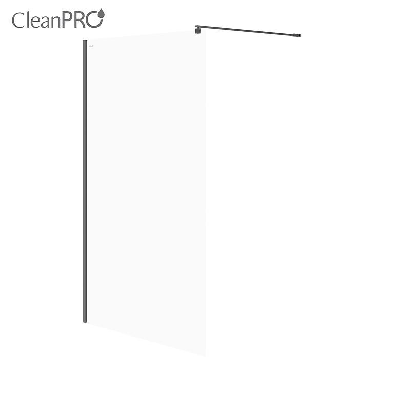 Душова стінка з тримачем Cersanit Mille Walk-in S161-004 120x200 см профиль Чорний (174513) - фото 3 Душова стінка з тримачем Cersanit Mille Walk-in S161-004 120x200 см профиль Чорний (174513) - фото 3