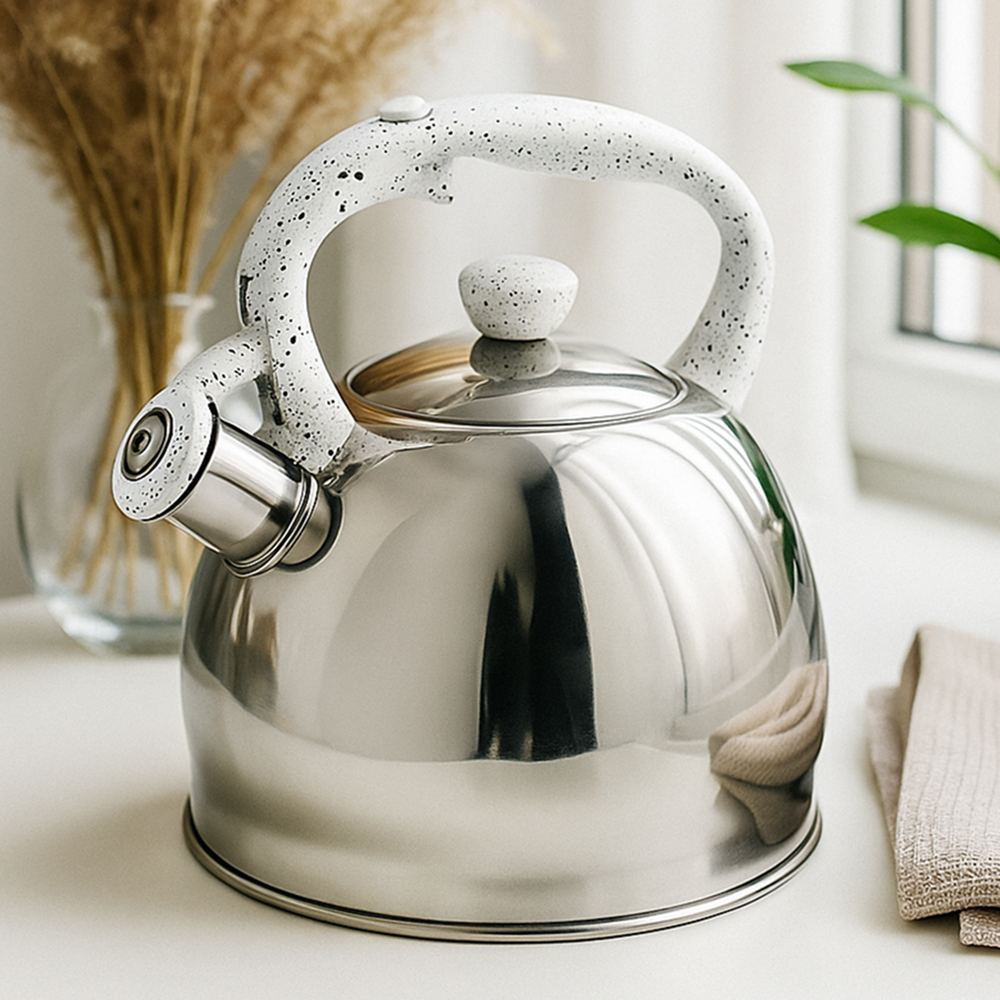 Чайник для плиты SnowStone с свистком капсульное дно нержавеющая сталь 2,0 л (03-MH-5174) - фото 2 Чайник для плиты SnowStone с свистком капсульное дно нержавеющая сталь 2,0 л (03-MH-5174) - фото 2