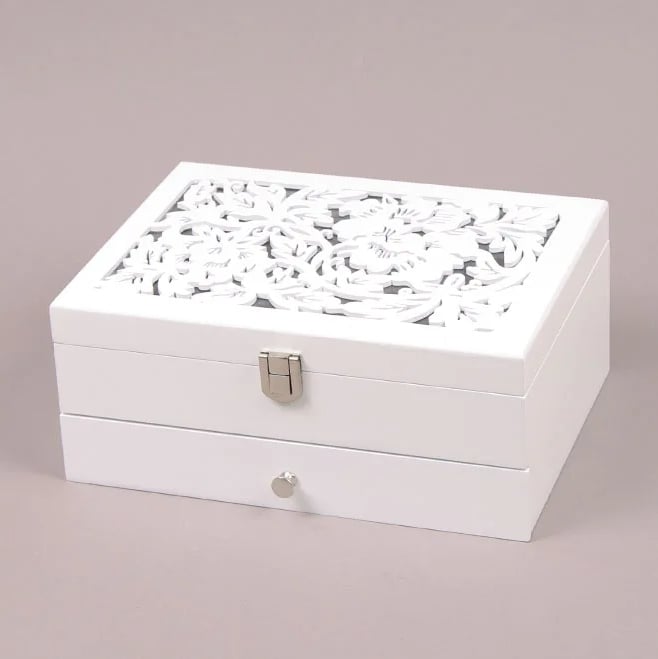 Шкатулка для біжутерії Flora Білий (26314)