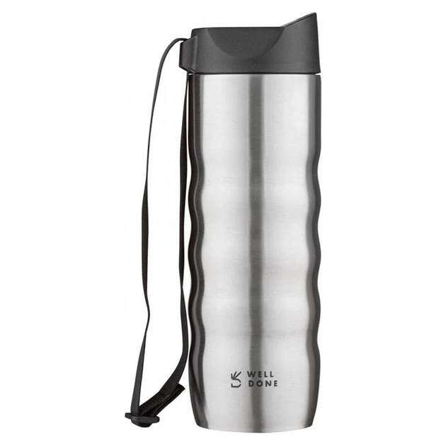 Термокружка Well Done WD-7084S 480 мл Серый (8-6-4220985)