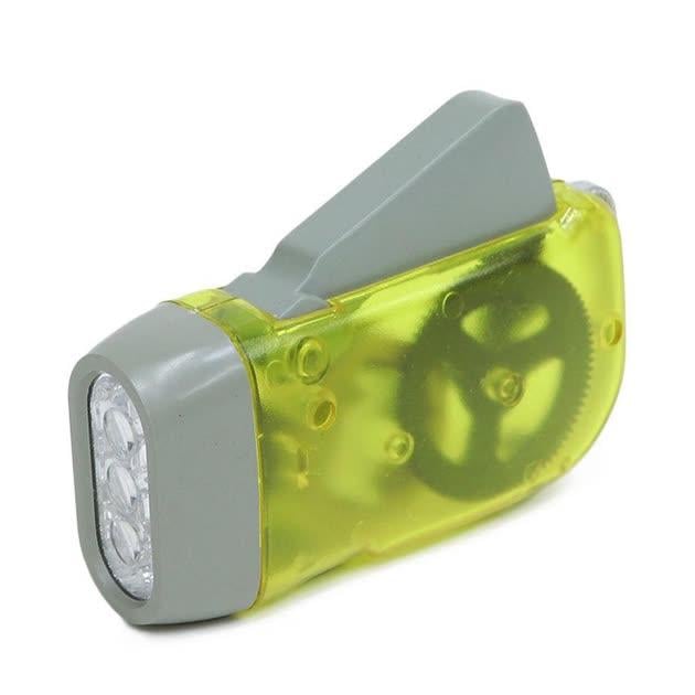 Фонарь динамо Flashlight Hand-Pressing Watton WT-092 3LED Желтый (29853482)