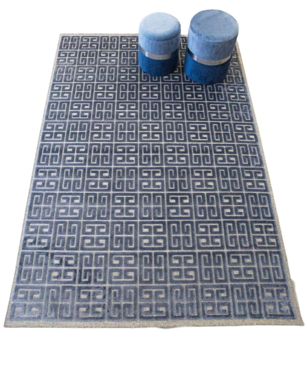 Ковер GLORIOUS 160x230 см Серый/Синий (000079713)