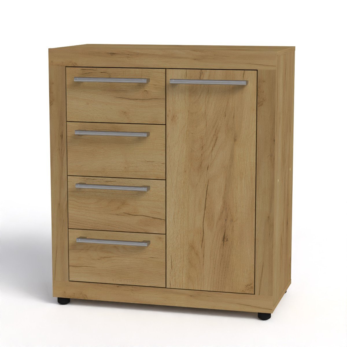 Комод-тумба 2 Компаніт МГ 1 78,3х40х90 см Дуб крафт золотой (16629)