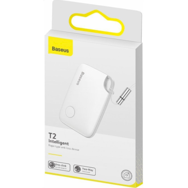 Брелок-трекер пошуковий BASEUS Intelligent T2 ropetype anti-loss device 75 mAh White (ZLFDQT2-02) - фото 4