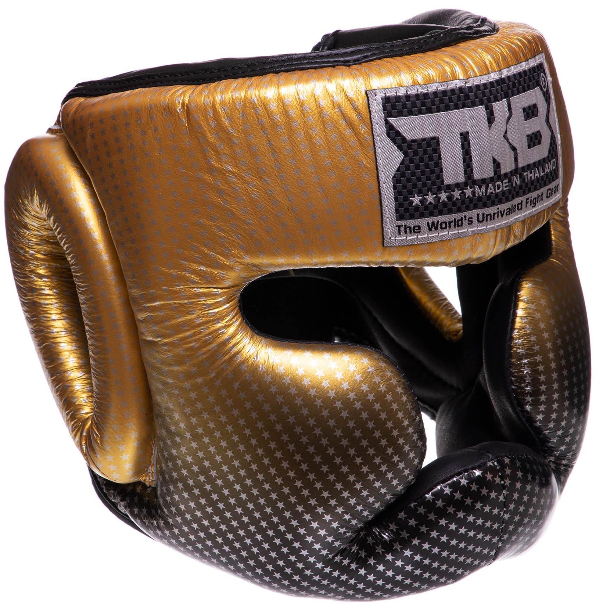 Шлем боксерский с полной защитой кожаный KING Empower TKHGSS-01 S Золотой (33229344)